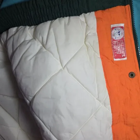 Vintage Apex One Varsity Miami Hurricanes Zip Up Windbreaker Jacket Size XL - Picture 7 of 9